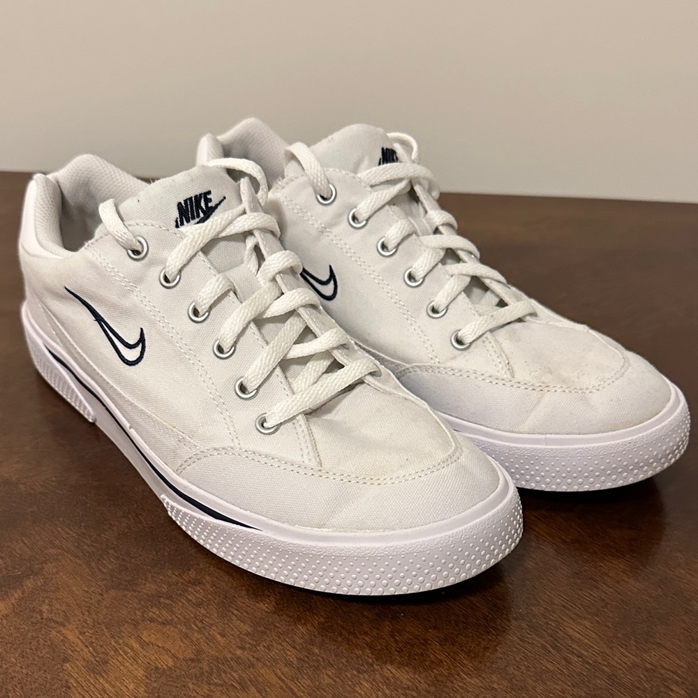 Nike Men's White Canvas Sneakers